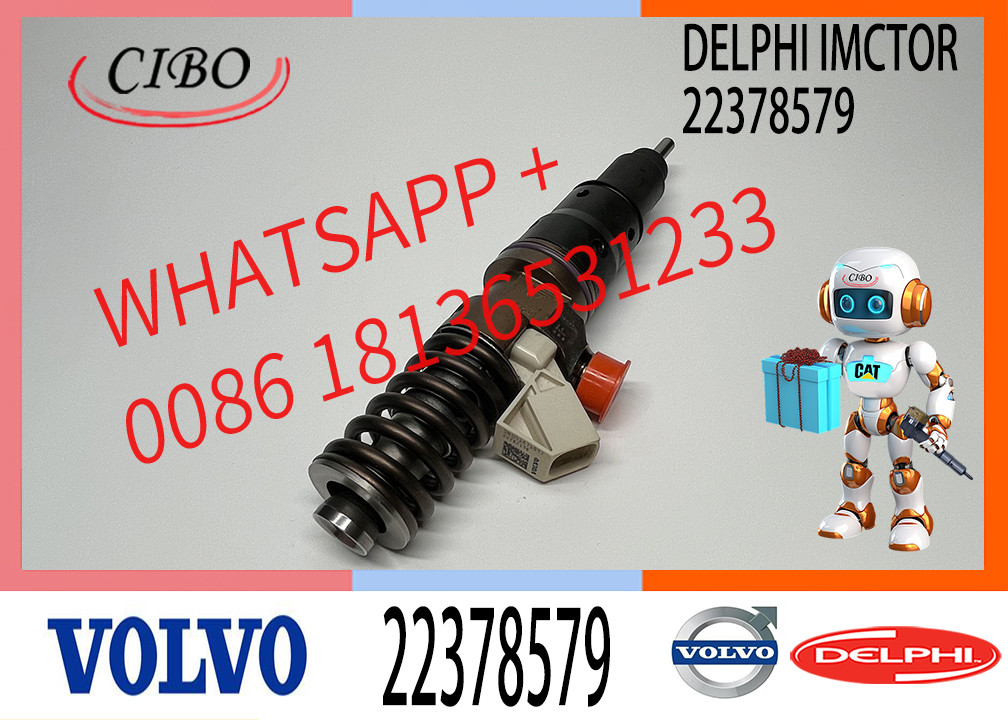 22378579 Diesel Engine Common Rail Fuel Injector BEBE1R18001 VOE22378579 for MY 2017 HDE13 TC HDE13 VGT