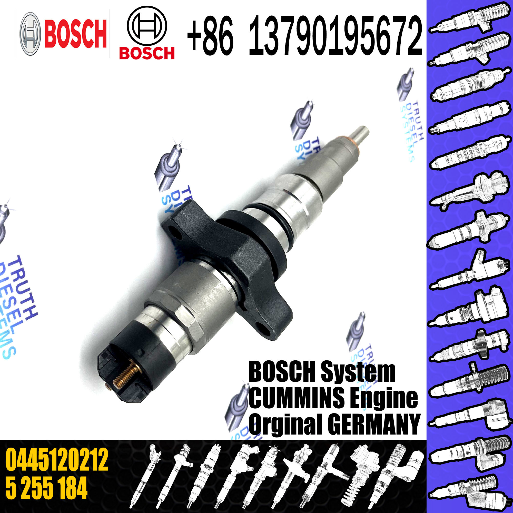 Diesel common rail injector 0445120212 0445 120 212 0 445 120 212