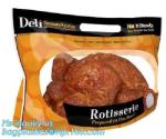 Anti Fog Hot Rotisserie Chicken Bags, Microwaveable Roasted meat Packaging Bag