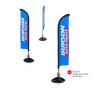 Buy cheap Mini Slim Advertising Feather Flag Banners Polyester Fiberglass Material from wholesalers