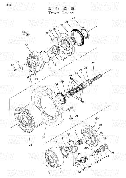 Buy cheap EX60-1 9069295 Customizable Excavator Final Drive Reducer Catalog from wholesalers