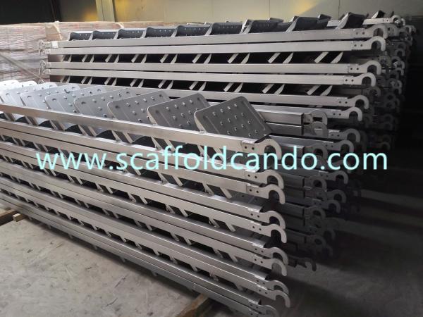 Quality Professional scaffolding factory supply stair case 450*2397mm 7 steps scaffolding galvanized steel ladder with low price for sale