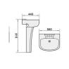 Buy cheap China sanitary ware bathroom new model wash baisn, india porcelain ware fancy wash basin pedestal basin from wholesalers