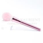 Aluminum Ferrule Synthetic Hair Powder Makeup Brush 18.2cm Length
