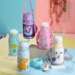 OEM/ODM Acceptable 500ml/16oz Kids Water Bottle With Straw Thermos BPA Free