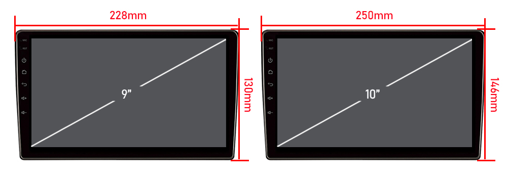 OLED Screen Type 9 inch Universal Car Navigation System with BT and Built-in Gps