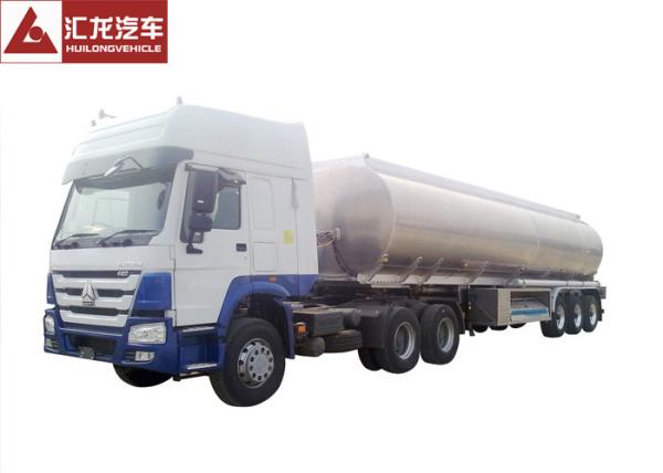 Buy cheap Elliptical Vessel Shape Fuel Tanker Semi Trailer 7500kgs Tare Weight High Safety from wholesalers