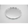 Buy cheap Round Shaped Pail Cover Clear Gold White Color Straight Curling Edges Design from wholesalers