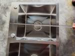 Modern Design Double Bowl Kitchen Sink Undermount with Stainless Steel Drainer