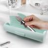 Buy cheap FDA Silicone Makeup Brush Holder Organizer With Upgrade Anti Fall Out Zipper Closure from wholesalers