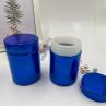 Buy cheap 2oz 6oz 8oz 10oz 16oz 20oz Electroplated Metal Blue HDPE Bottle Manufacturers Plastic Powder Containers for Packing Whey Protein from wholesalers