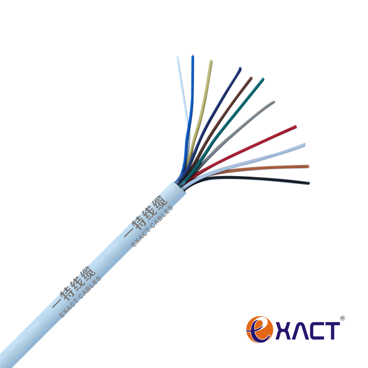 10 Core Solid 10x24AWG CPR Eca VW-1 Fire Testing LSF Insulation and Jacket Signal Control Security Cable Alarm Cable