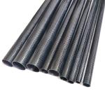 Roll Wrapped 30mm Glossy Finish 3K Carbon Fibre Pipe