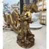 Buy cheap Bronze Guan Gong Statues Brass Guan Yu Kwan Kung Life Size China Martial Saint Custom Statue Sculpture Figure from wholesalers