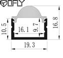 Buy cheap Acrylic Cover Aluminum LED Light Strip Housings Profile UV Resistant Surface from wholesalers