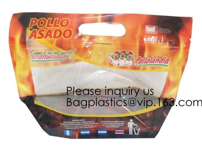 Kraft-Paper-Roast-Chicken-Bag Roast Chicken Food Package Food Packing Bag Custom Food Packing,Hot Deli Bag Chicken Stand