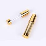 Luxury Gold Plating Airless Lotion Bottle 5 / 10ml Small Cosmetic Containers