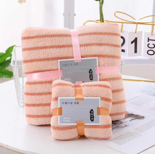 Sell Solid Color Microfiber Coral Fleece Bath Towel for Home