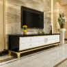 Buy cheap Stainless Steel TV Stand And Coffee Table Set Luxury Living Room Furniture from wholesalers