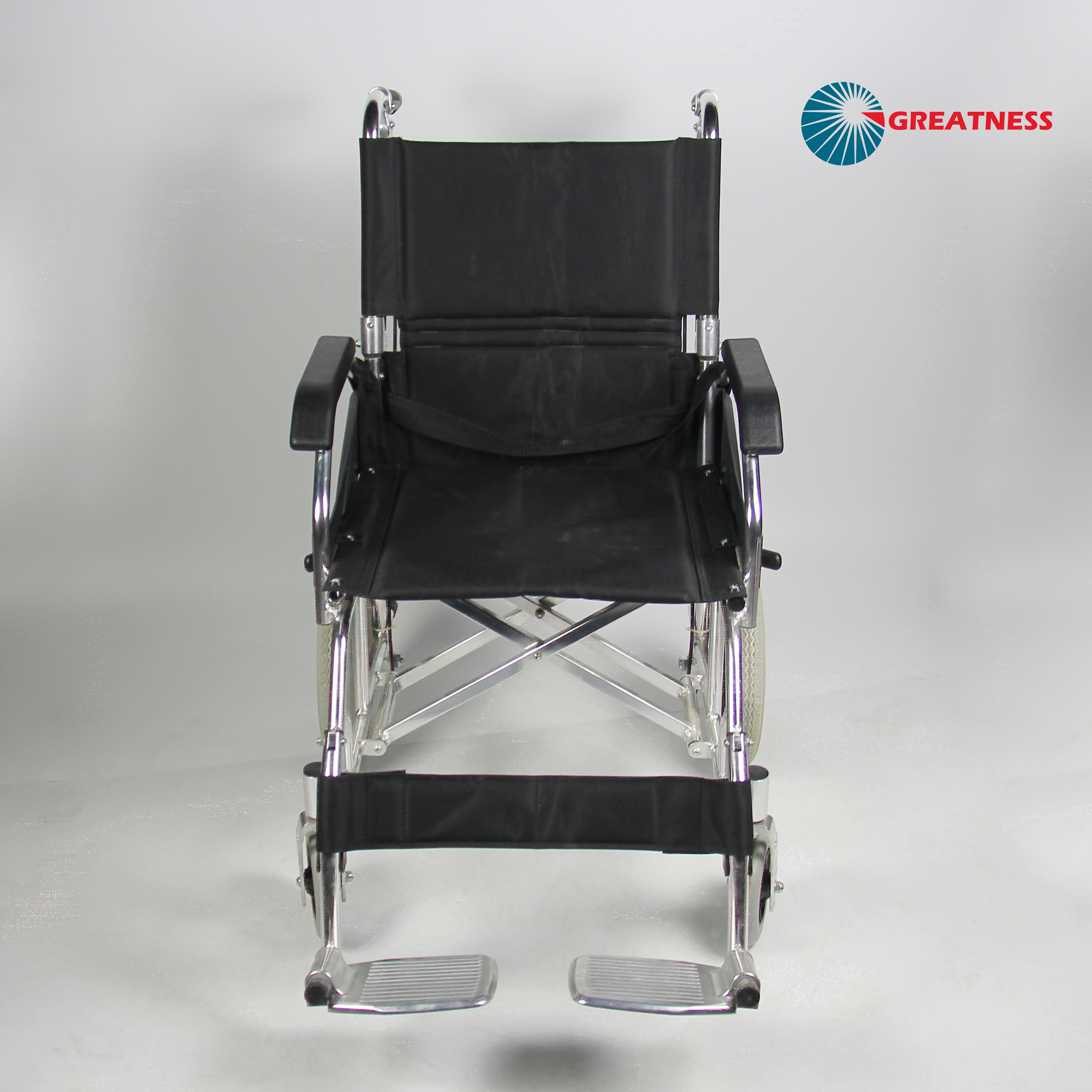 Shiney Sliver Extreme Aluminum Manual Wheelchair Flip Up Armrest Easy Carry