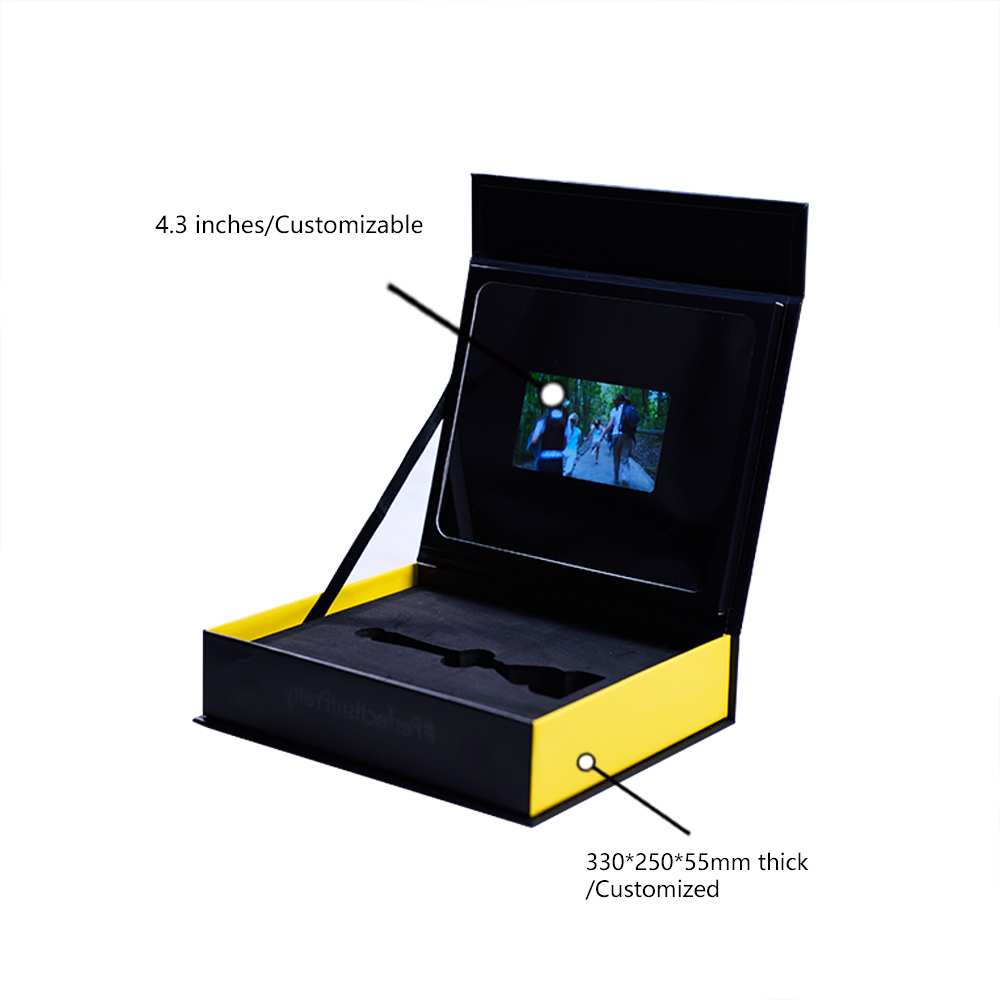 7 Inch Display Video Brochure Box Lcd Packaging For Wine Brand