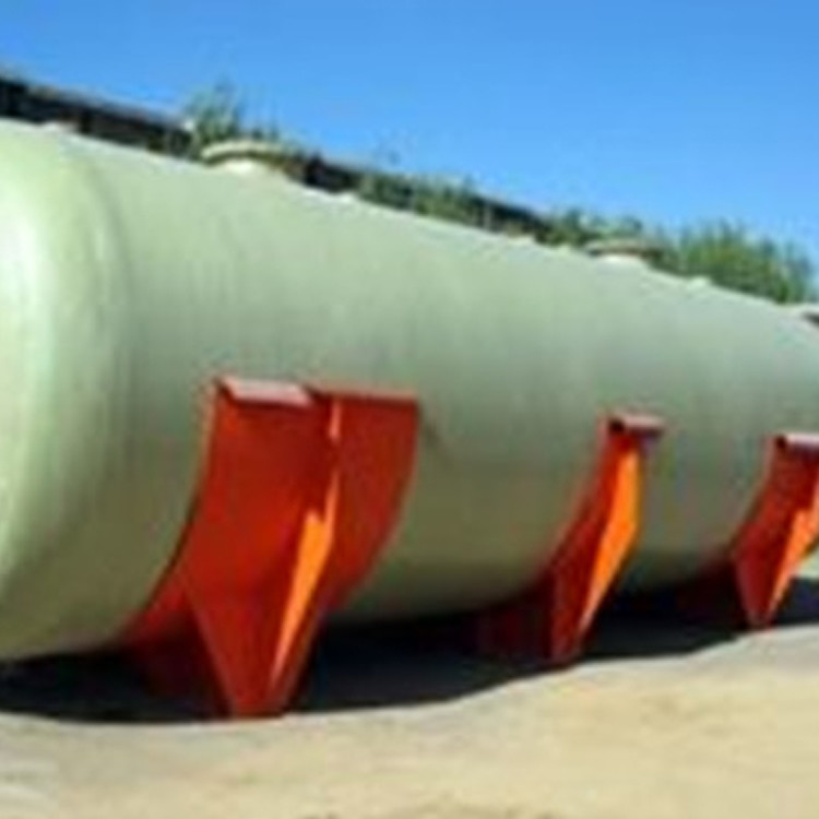 Horizontal Fiberglass Acid Base Frp Storage Tank , FRP Storage Tank , Fiberglass Chemical Tank High Density