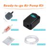 Buy cheap Hygger wall aquarium Mini Aquarium Air Pump Kit Small Fish Tank Air Pump 1W for Fish Bowl with Air Tube Bubbler Stone from wholesalers