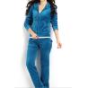 Buy cheap Customized hot sale brand quality solid color velour tracksuit sports wear women sweatsuit from wholesalers