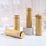 17 Oz-Bambuood Premium Vacuum Insulated Stainless Steel Bamboo Tumbler Leak