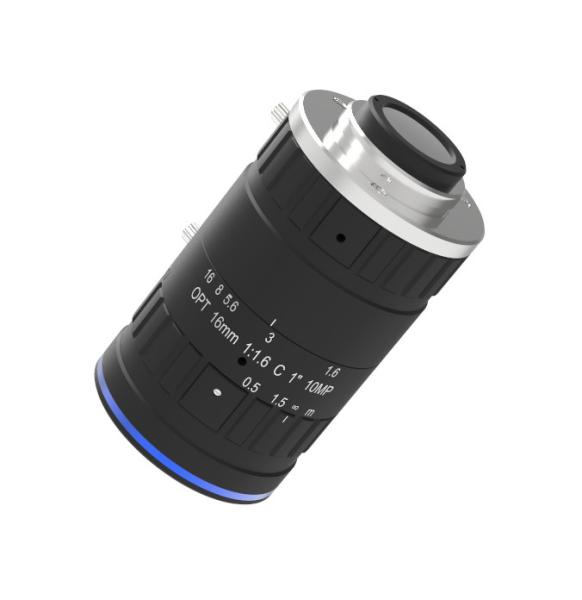 Buy cheap 10MP Fixed Focal Length Lenses 16mm Camera Lens 30.7degree FOV Angle from wholesalers