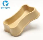Bone Shape Bio Bamboo Cat Bowl Anti - Skid 20×12.5×4.3 Cm 150g Weight