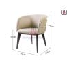 Buy cheap Tufted Leather Wood Restaurant Chairs Padded Upholstery H77cm from wholesalers