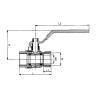 Buy cheap Manual 3 Piece Brass Ball Valve Full Port Ball Valve Female Thread from wholesalers