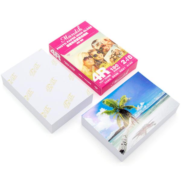 Buy cheap Premium Bright White Wood Pulp Glossy Inkjet Photo Paper from wholesalers