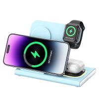Buy cheap Print Logo 3 In 1 Foldable Charging Station For Phone Watch Earphone product