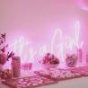 Buy cheap Rose Gold Happy Birthday Girls Air Shimmer Wall Party LED Custom Neon Light Sign Custom Letters from wholesalers