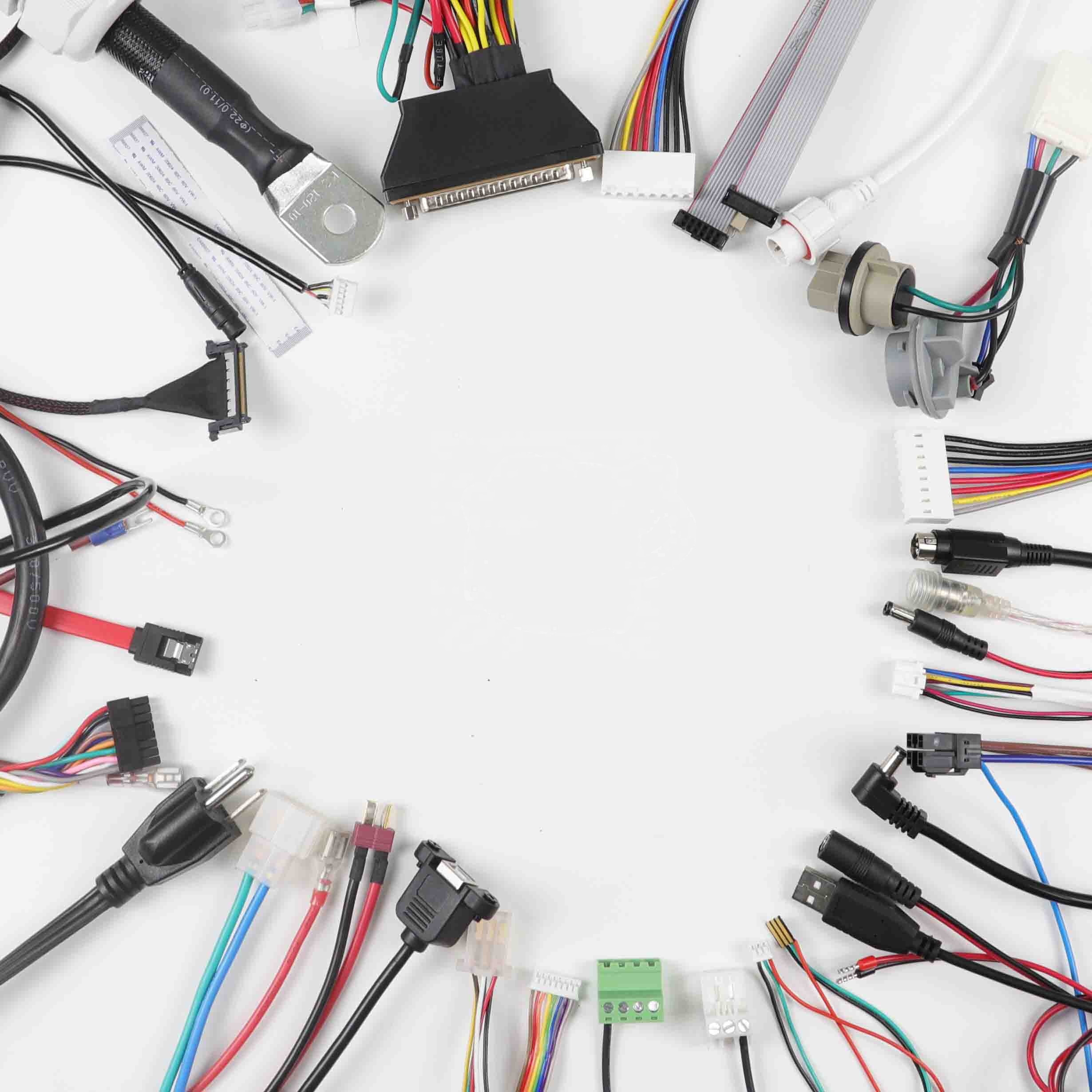 PVC Fine copper Electrical Cable Assembly Custom Wire Harness ISO9001