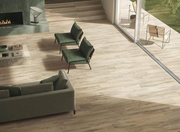 Buy cheap Durable Wooden Porcelain Strips 200x1200mm For Building Decoration Brown Floor Strip from wholesalers