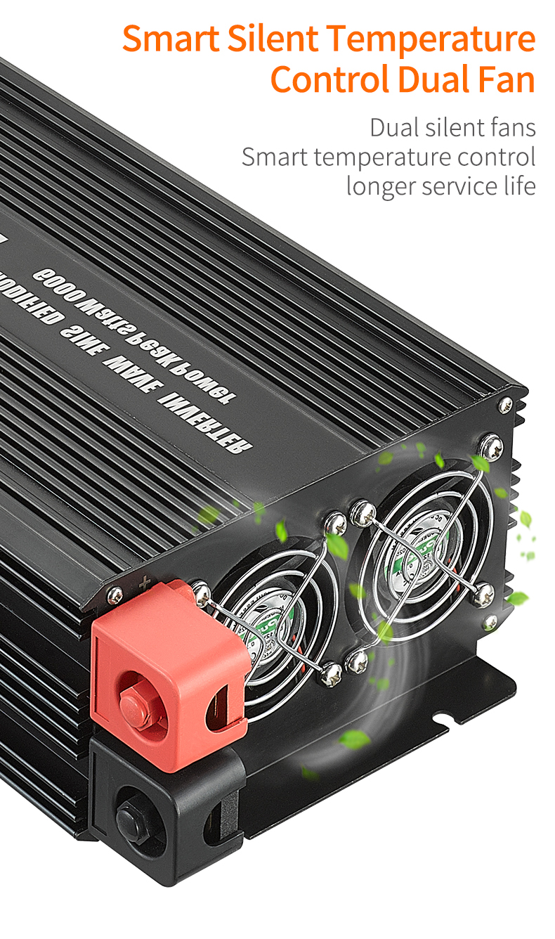 3000W Solar 12V 24V Modified Sine Wave DC To AC Power Inverter