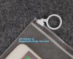 promotional bag clear slider k pvc bag, slider k pvc travel cosmetic bag, k bags