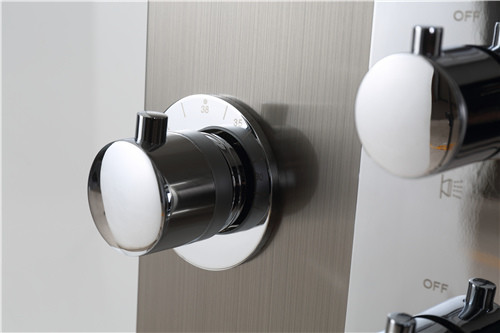 Easy Clean Shower Columns Panels / Rain Shower Panel With Shelf / Multi Body Jets