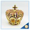 Buy cheap Luxury home decoration Crown shape wedding gifts personal Trinket box display SCJ273 from wholesalers