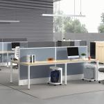 Open Office Workstation Modular 4 Person Staff Workstation Office Work Desk