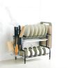 Buy cheap Sustainable Kitchen Storage Shelves 2 Layers Drawer Style Flavour Bottle Rack Black Finfished from wholesalers