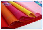 Blue / Pink / Yellow PP Non Woven Tablecloth , Spunbond Nonwoven Fabric Flower
