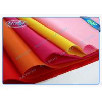 Buy cheap TNT PP Spunbond Non Woven Fabric For Making Tablecloth / Rosso / Blu / Bianco / product