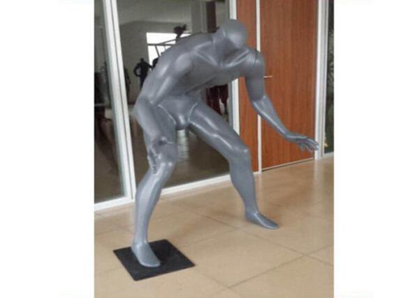 Buy cheap Gray Adults Sports Plus Size Retail Display Mannequins Fiberglass For Shopping Mall from wholesalers