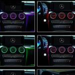 GLC Class 430mm LED Air Vent , 64 Colors Mercedes Interior Lights