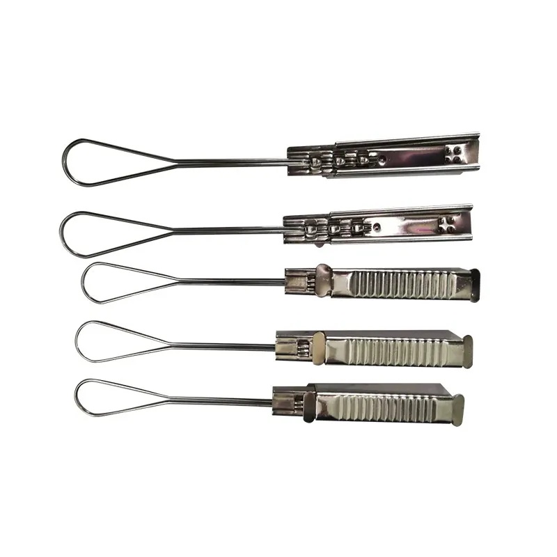 10PCS Everysmallbag Stainless Steel Drop Cable Tension Clamp for Outdoor FTTH Network