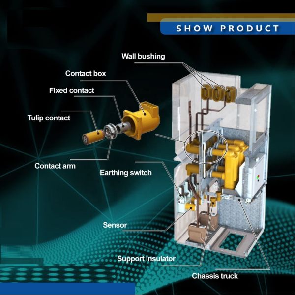 Switchgear High Voltage Busbar Insulator Support 12 KV M12